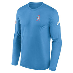 Tennessee Titans Legend Oilers Throwback Dri-FIT Long Sleeve T-Shirt Navy