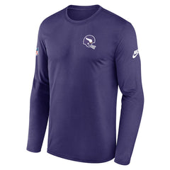 Minnesota Vikings Legend Small Logo Dri-FIT Long Sleeve T-Shirt Purple
