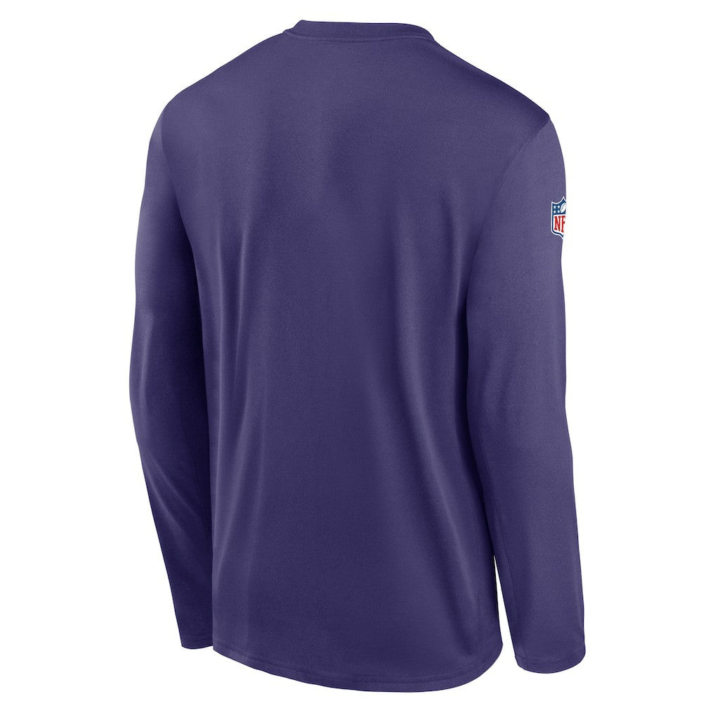 Minnesota Vikings Legend Small Logo Dri-FIT Long Sleeve T-Shirt Purple