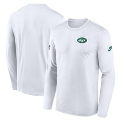 New York Jets Legend Small Logo Dri-FIT Long Sleeve T-Shirt White