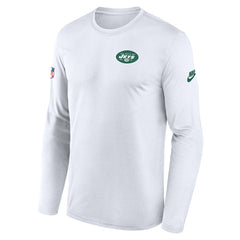 New York Jets Legend Small Logo Dri-FIT Long Sleeve T-Shirt White