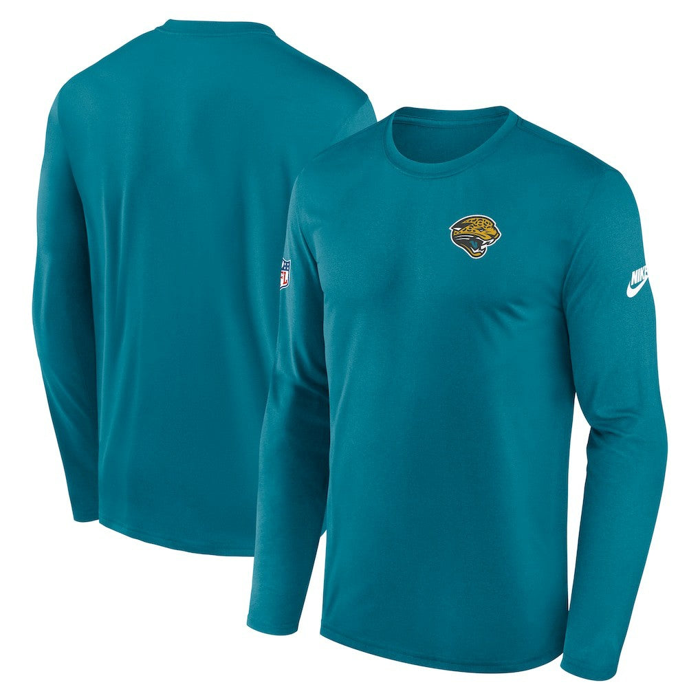 Jacksonville Jaguars Legend Small Logo Dri-FIT Long Sleeve T-Shirt Teal