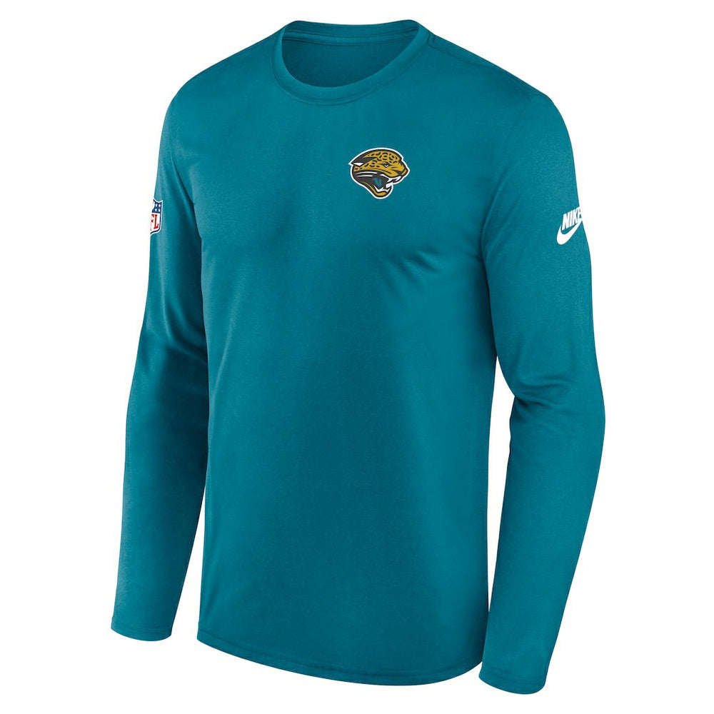 Jacksonville Jaguars Legend Small Logo Dri-FIT Long Sleeve T-Shirt Teal