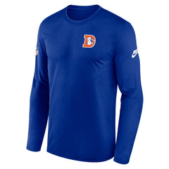 Denver Broncos Legend Small Logo Dri-FIT Long Sleeve T-Shirt Royal