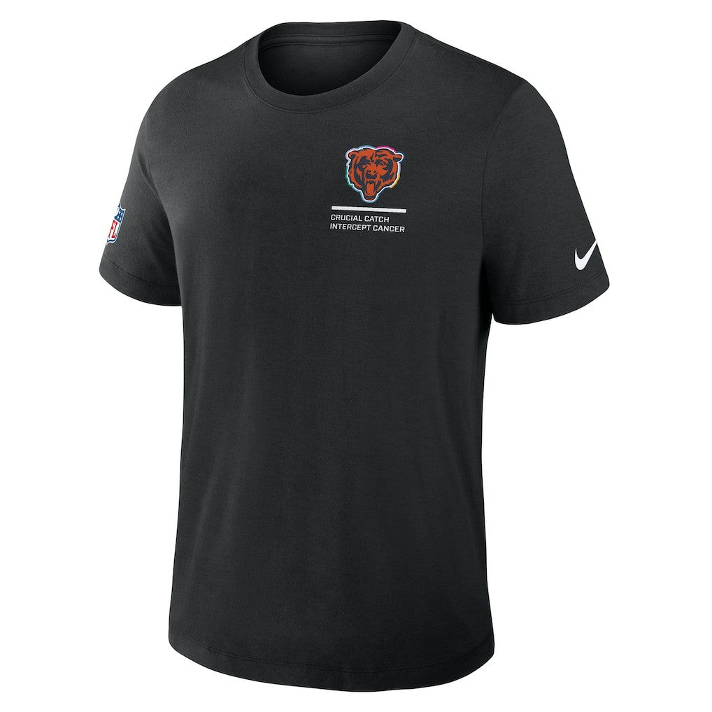 Chicago Bears 2025 NFL Crucial Catch Tri-Blend Dri-FIT T-Shirt Black