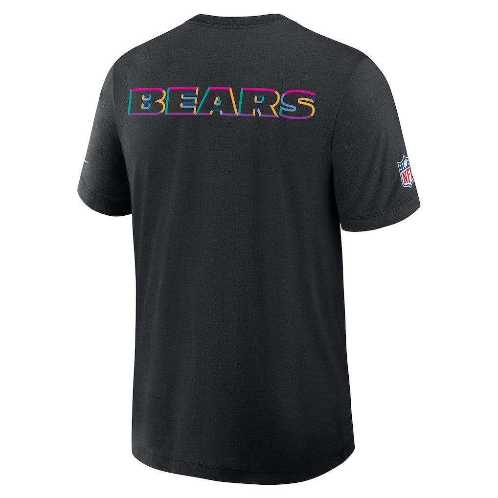 Chicago Bears 2025 NFL Crucial Catch Tri-Blend Dri-FIT T-Shirt Black