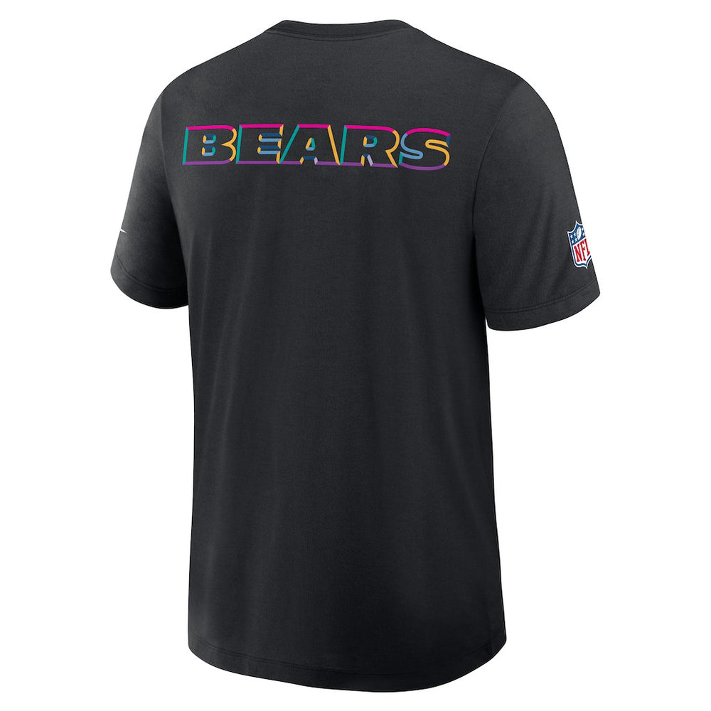 Chicago Bears 2025 NFL Crucial Catch Tri-Blend Dri-FIT T-Shirt Black