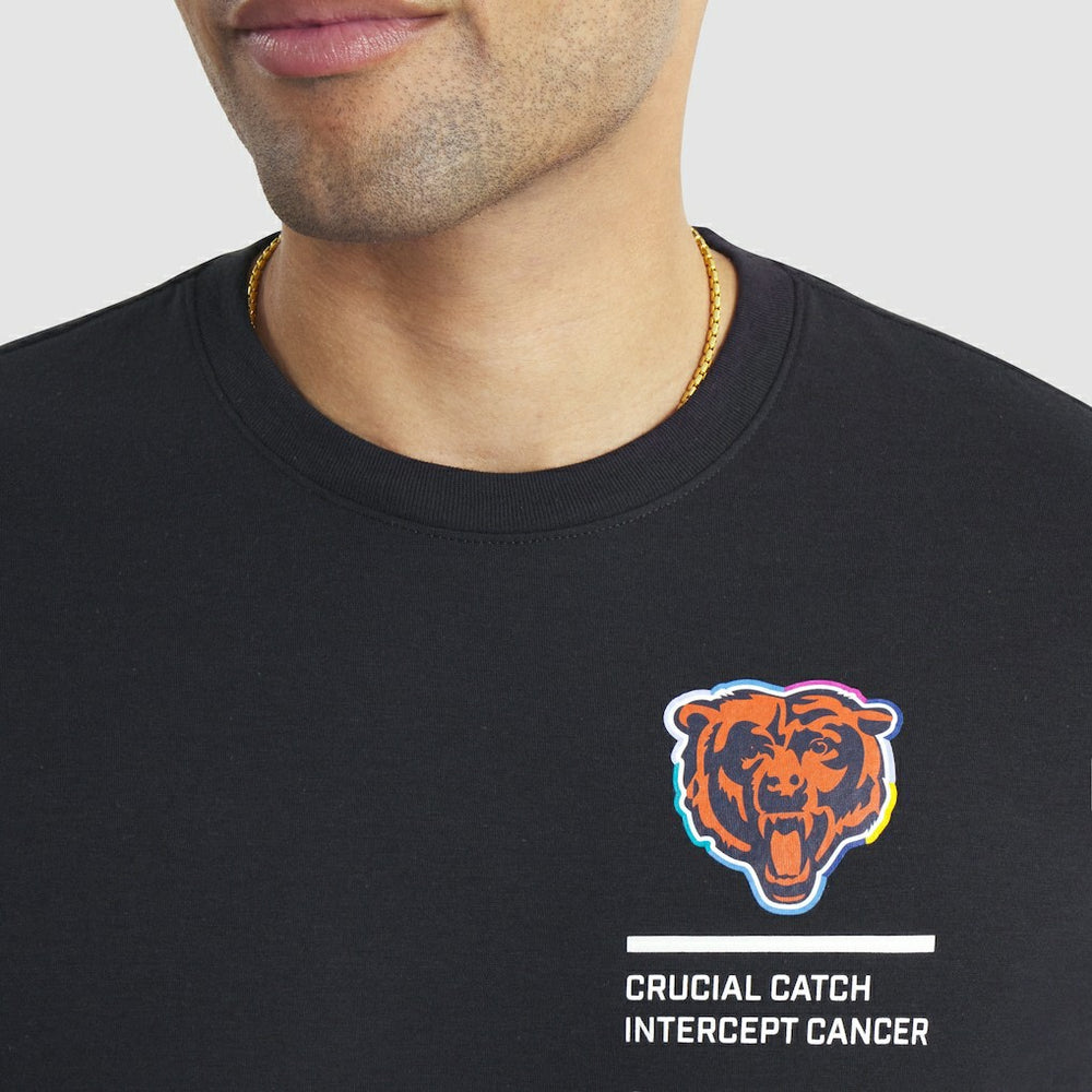 Chicago Bears 2025 NFL Crucial Catch Tri-Blend Dri-FIT T-Shirt Black