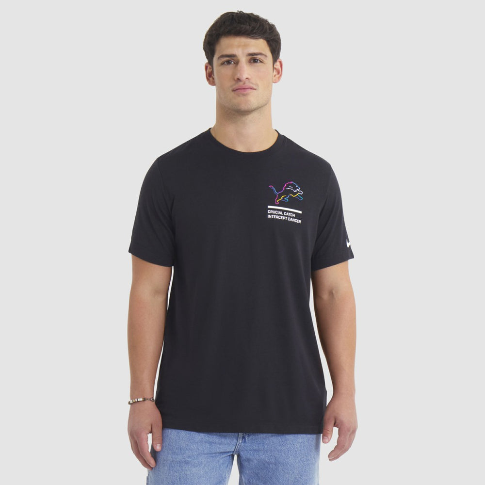 Detroit Lions 2025 NFL Crucial Catch Tri-Blend Dri-FIT T-Shirt Black