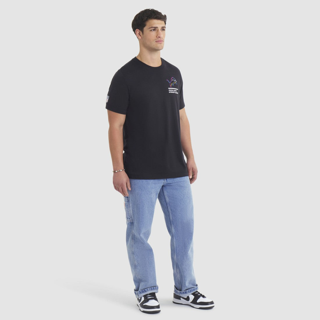 Detroit Lions 2025 NFL Crucial Catch Tri-Blend Dri-FIT T-Shirt Black