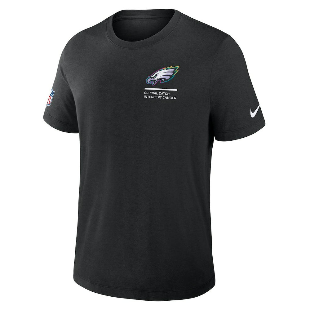 Philadelphia Eagles 2025 NFL Crucial Catch Tri-Blend Dri-FIT T-Shirt Black