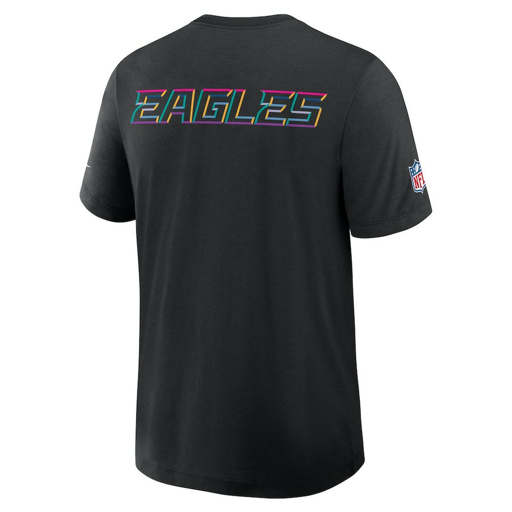 Philadelphia Eagles 2025 NFL Crucial Catch Tri-Blend Dri-FIT T-Shirt Black