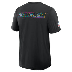 Philadelphia Eagles 2025 NFL Crucial Catch Tri-Blend Dri-FIT T-Shirt Black
