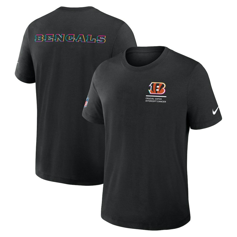 Cincinnati Bengals 2025 NFL Crucial Catch Tri-Blend Dri-FIT T-Shirt Black