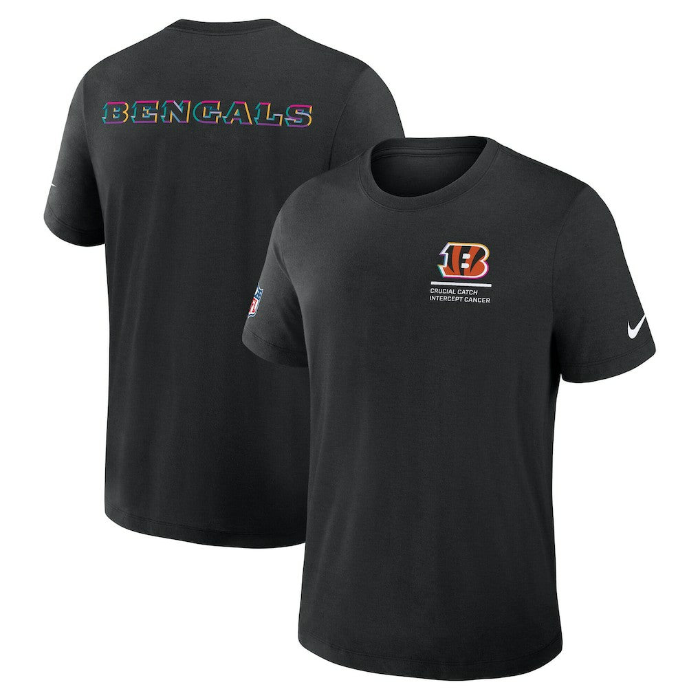 Cincinnati Bengals 2025 NFL Crucial Catch Tri-Blend Dri-FIT T-Shirt Black