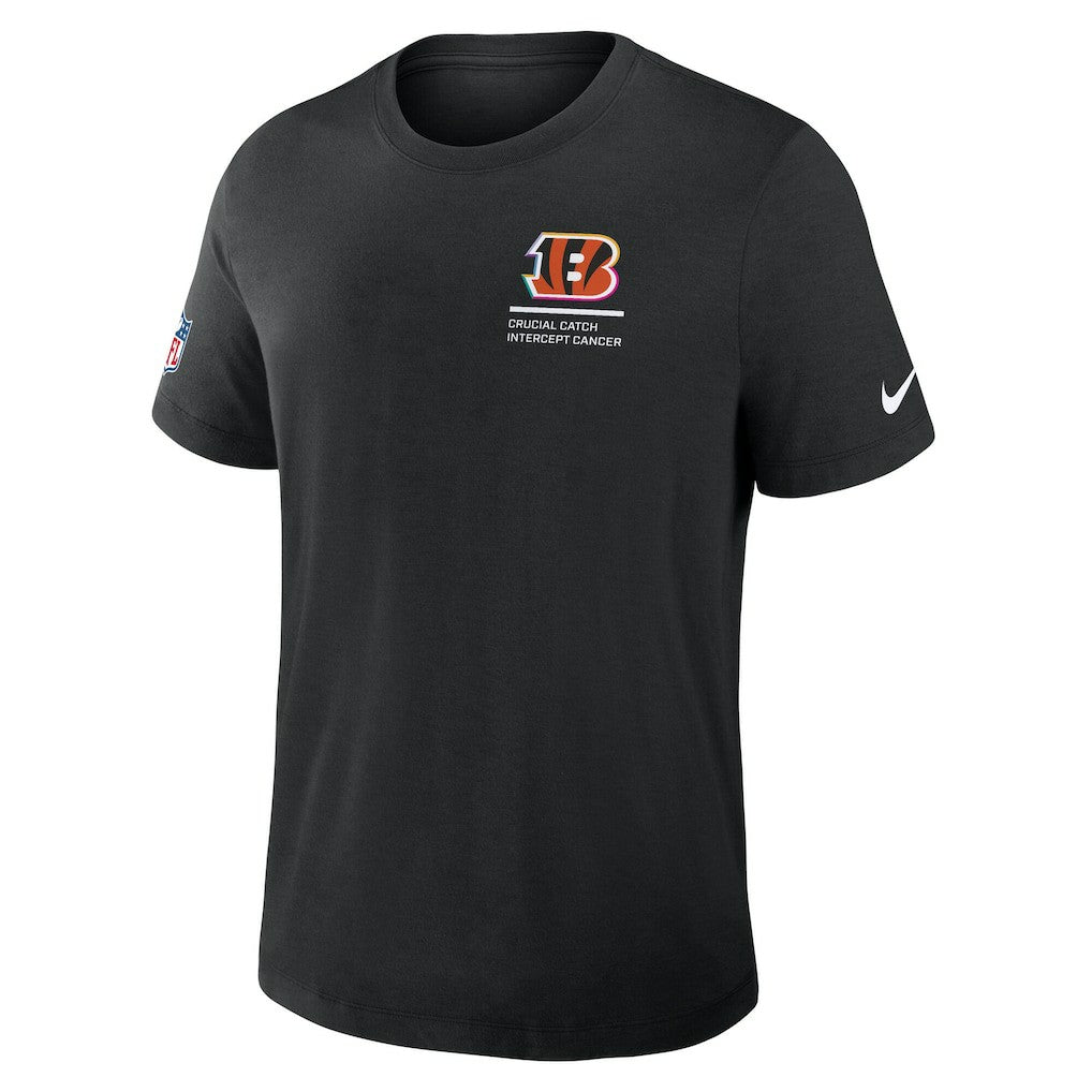 Cincinnati Bengals 2025 NFL Crucial Catch Tri-Blend Dri-FIT T-Shirt Black