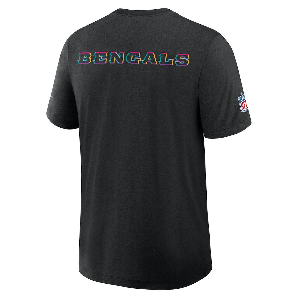 Cincinnati Bengals 2025 NFL Crucial Catch Tri-Blend Dri-FIT T-Shirt Black