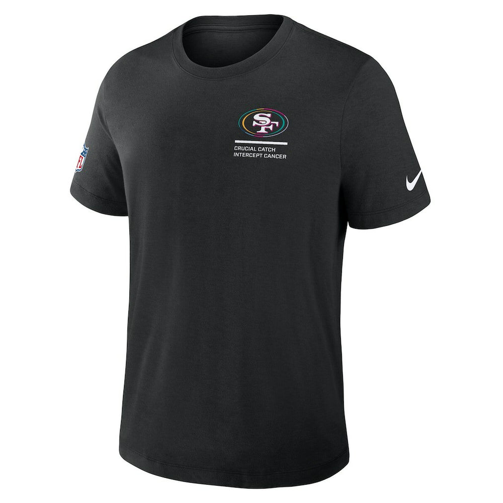 San Francisco 49ers 2025 NFL Crucial Catch Tri-Blend Dri-FIT T-Shirt Black