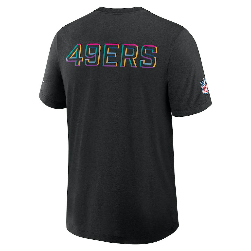 San Francisco 49ers 2025 NFL Crucial Catch Tri-Blend Dri-FIT T-Shirt Black