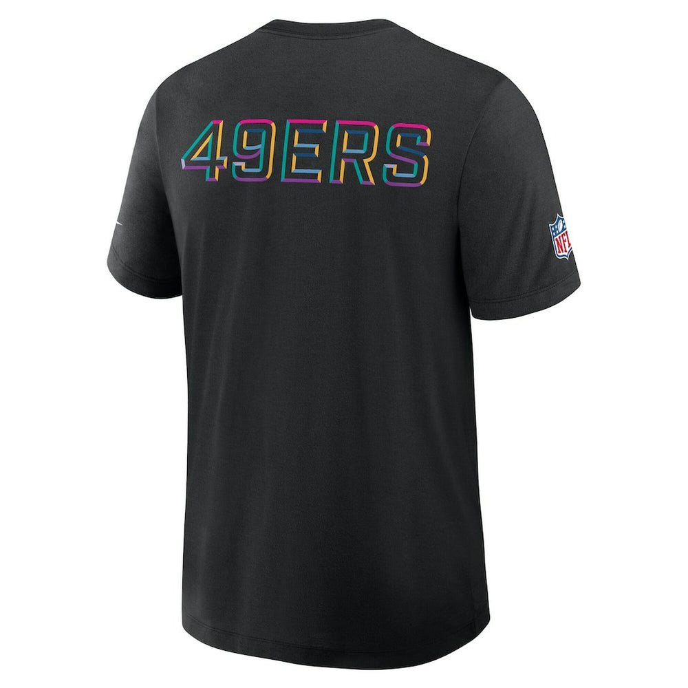 San Francisco 49ers 2025 NFL Crucial Catch Tri-Blend Dri-FIT T-Shirt Black