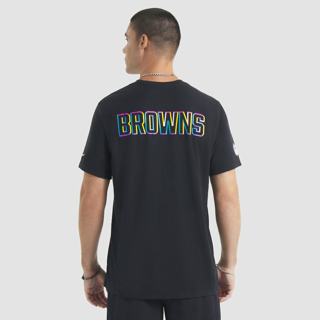 Cleveland Browns 2025 NFL Crucial Catch Tri-Blend Dri-FIT T-Shirt Black