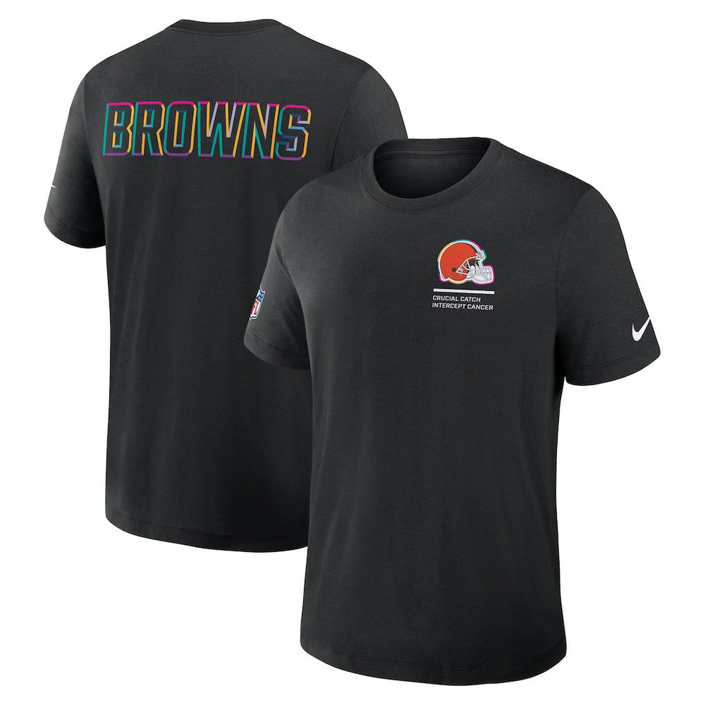 Cleveland Browns 2025 NFL Crucial Catch Tri-Blend Dri-FIT T-Shirt Black