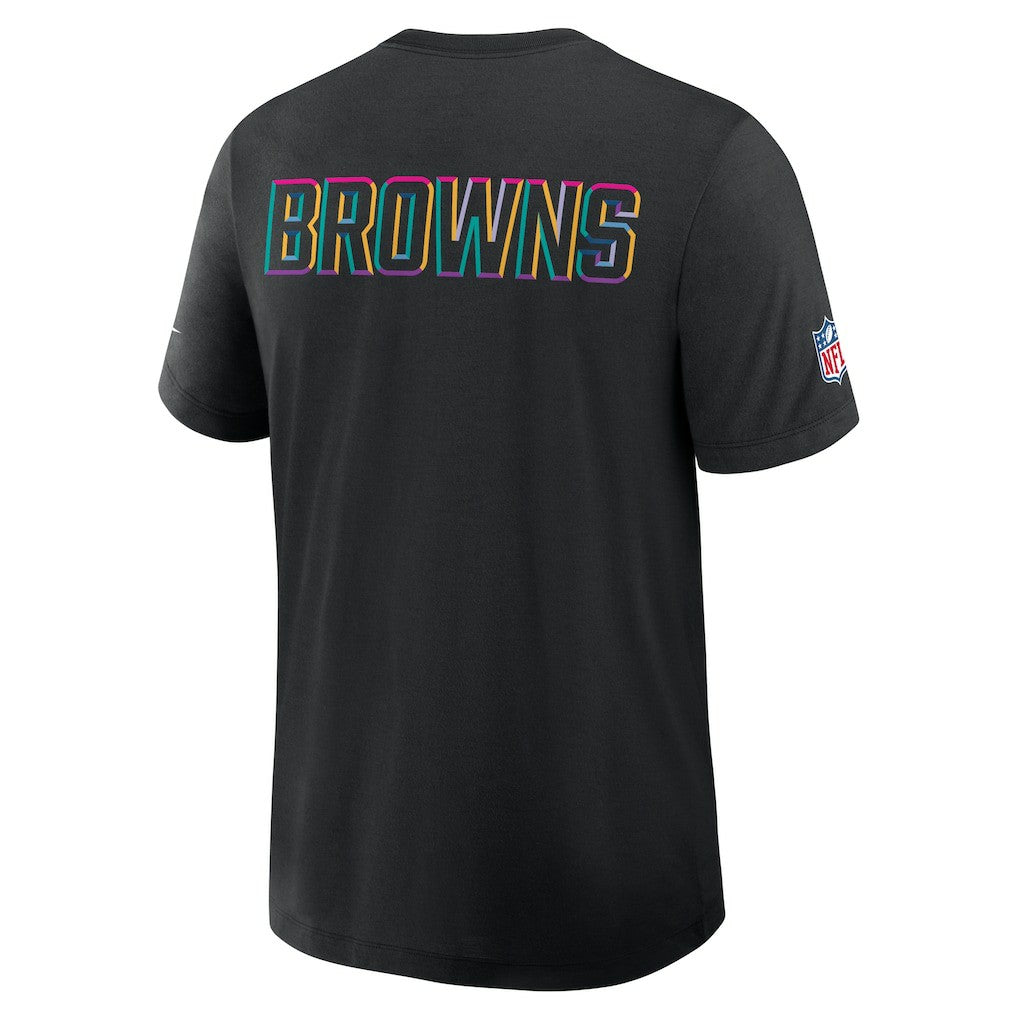 Cleveland Browns 2025 NFL Crucial Catch Tri-Blend Dri-FIT T-Shirt Black