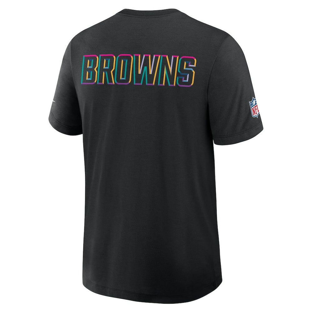 Cleveland Browns 2025 NFL Crucial Catch Tri-Blend Dri-FIT T-Shirt Black