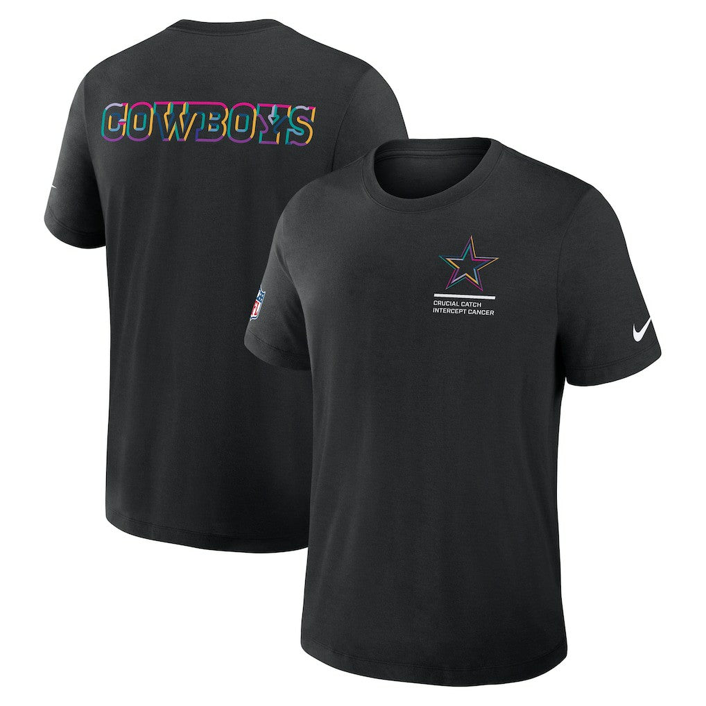 Dallas Cowboys 2025 NFL Crucial Catch Tri-Blend Dri-FIT T-Shirt Black