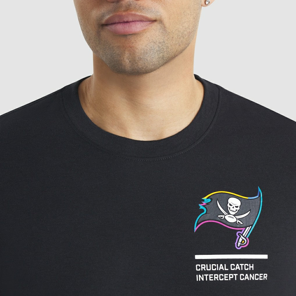 Tampa Bay Buccaneers 2025 NFL Crucial Catch Tri-Blend Dri-FIT T-Shirt Black