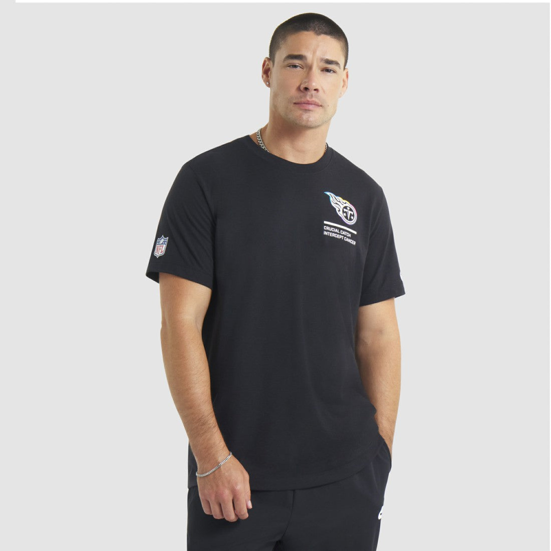 Tennessee Titans 2025 NFL Crucial Catch Tri-Blend Dri-FIT T-Shirt Black