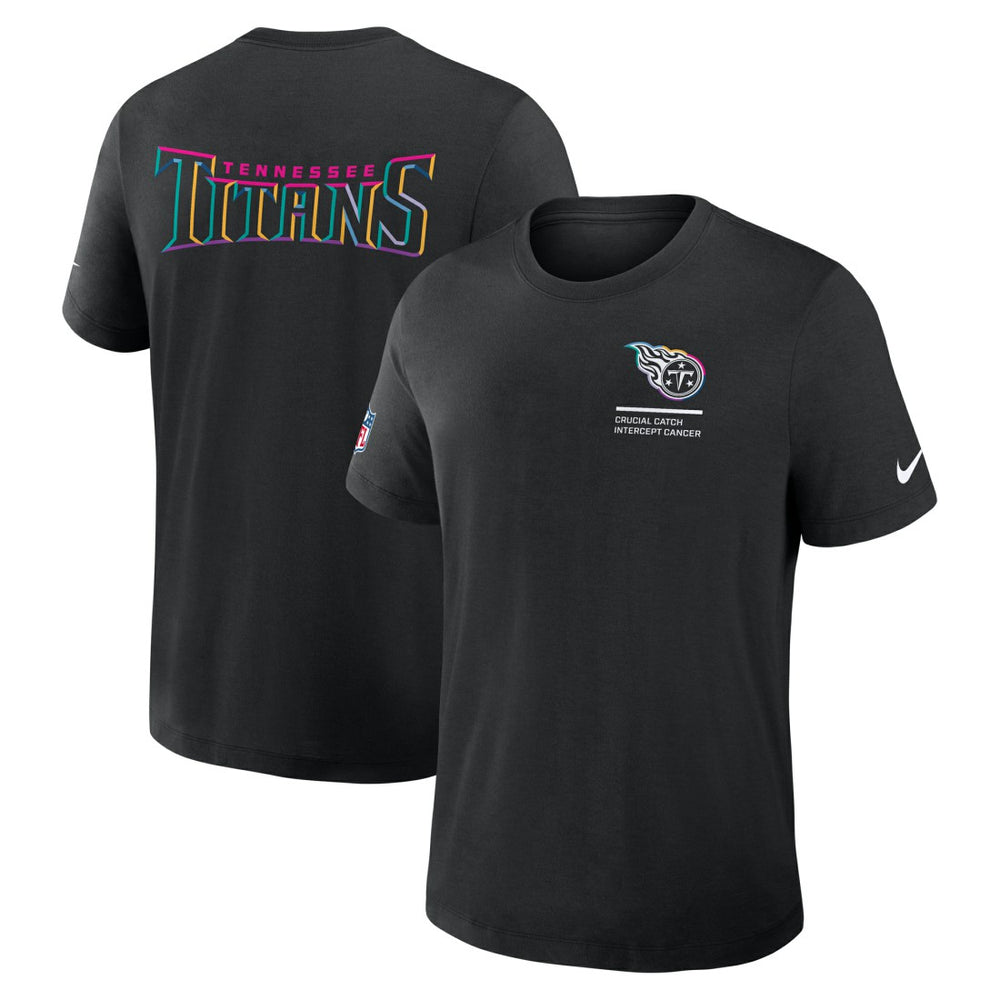 Tennessee Titans 2025 NFL Crucial Catch Tri-Blend Dri-FIT T-Shirt Black