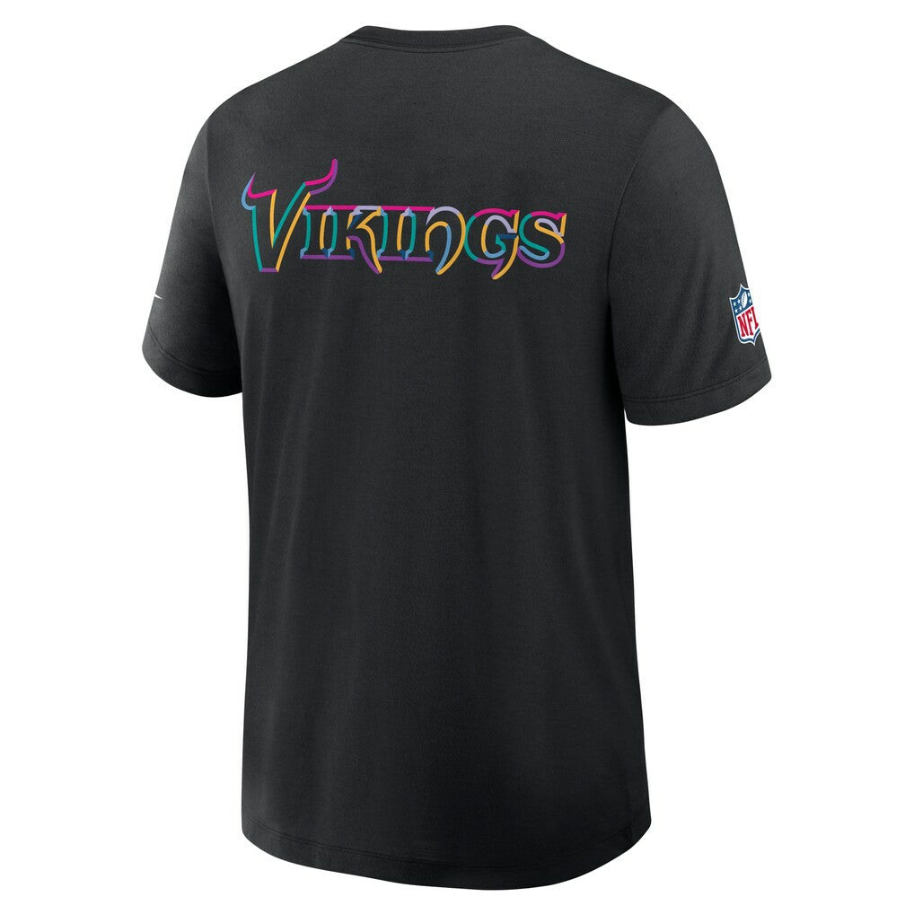 Minnesota Vikings 2025 NFL Crucial Catch Tri-Blend Dri-FIT T-Shirt Black