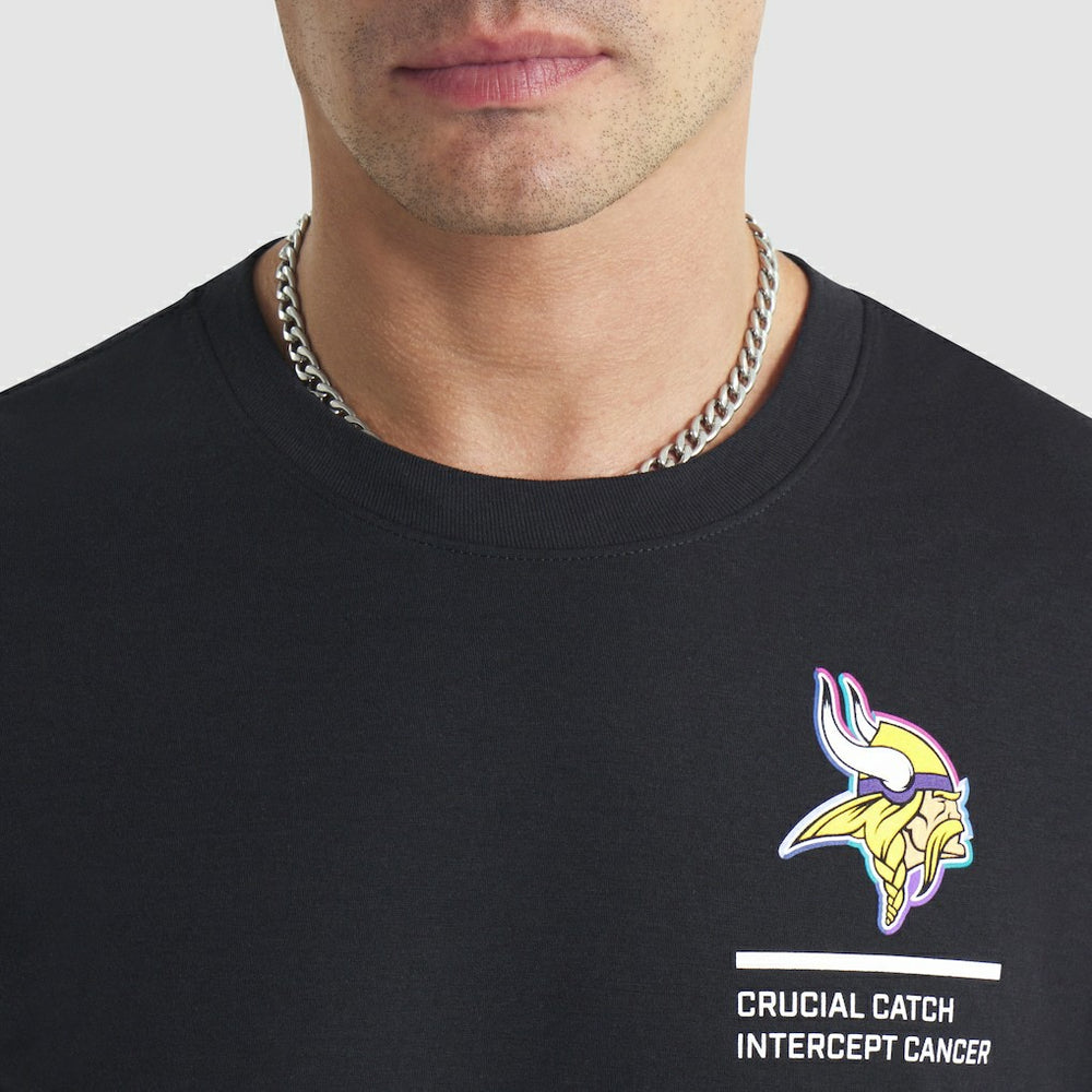 Minnesota Vikings 2025 NFL Crucial Catch Tri-Blend Dri-FIT T-Shirt Black