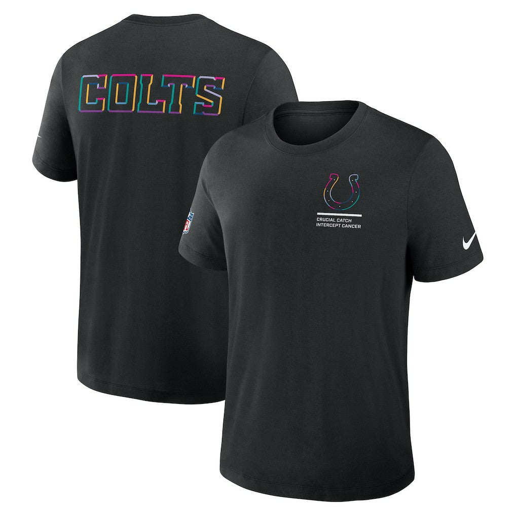 Indianapolis Colts 2025 NFL Crucial Catch Tri-Blend Dri-FIT T-Shirt Black
