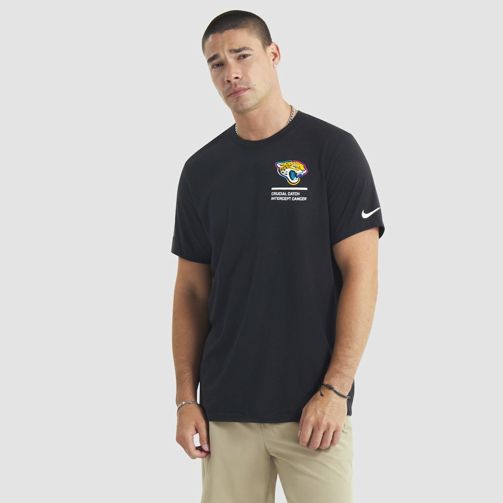 Jacksonville Jaguars 2025 NFL Crucial Catch Tri-Blend Dri-FIT T-Shirt Black
