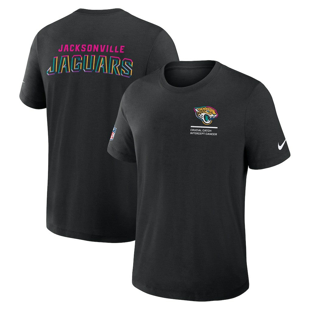 Jacksonville Jaguars 2025 NFL Crucial Catch Tri-Blend Dri-FIT T-Shirt Black