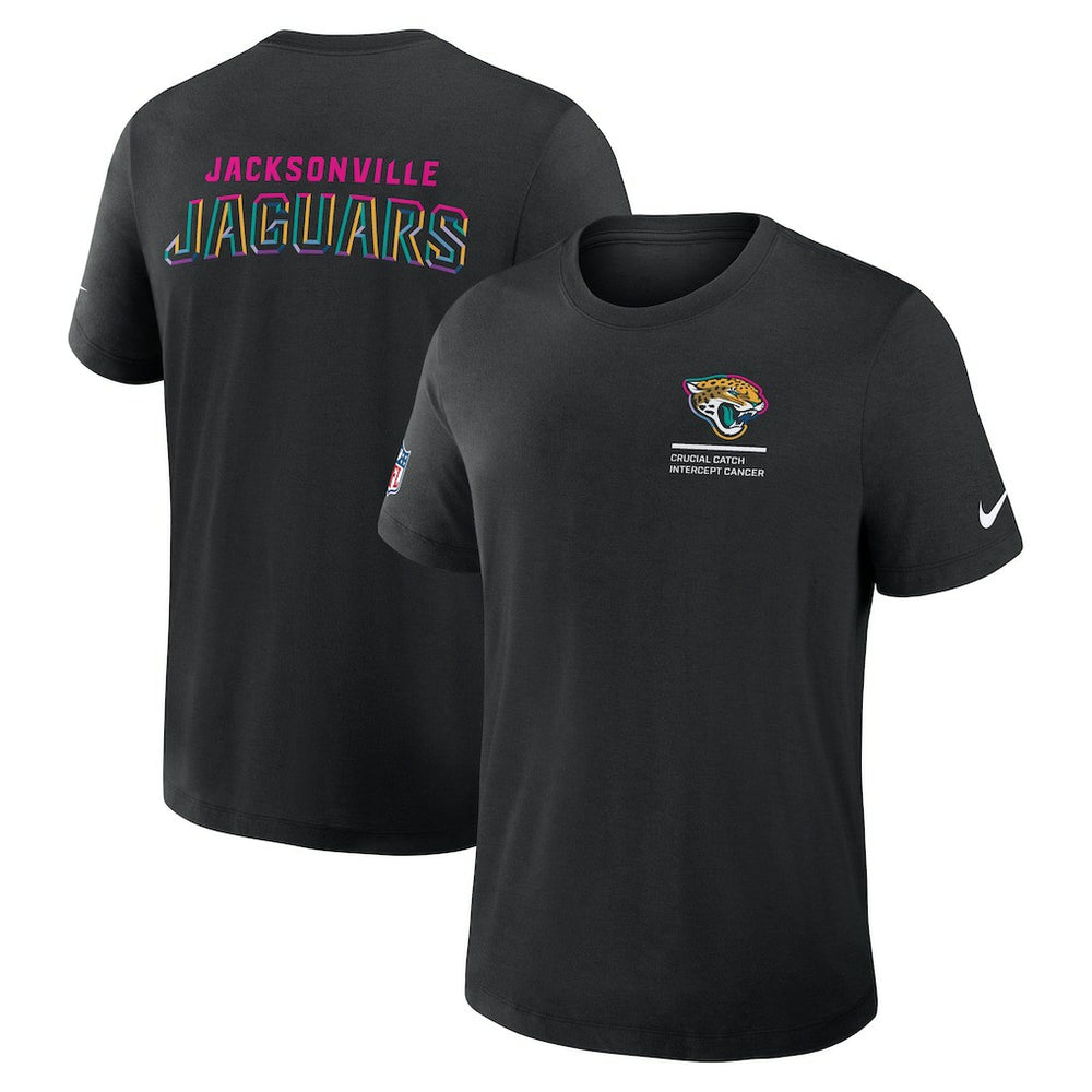 Jacksonville Jaguars 2025 NFL Crucial Catch Tri-Blend Dri-FIT T-Shirt Black
