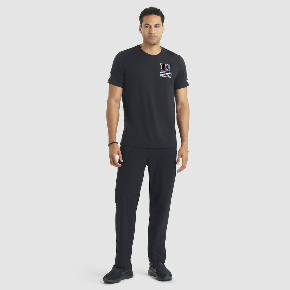 New York Giants 2025 NFL Crucial Catch Tri-Blend Dri-FIT T-Shirt Black