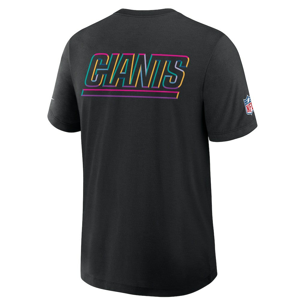 New York Giants 2025 NFL Crucial Catch Tri-Blend Dri-FIT T-Shirt Black