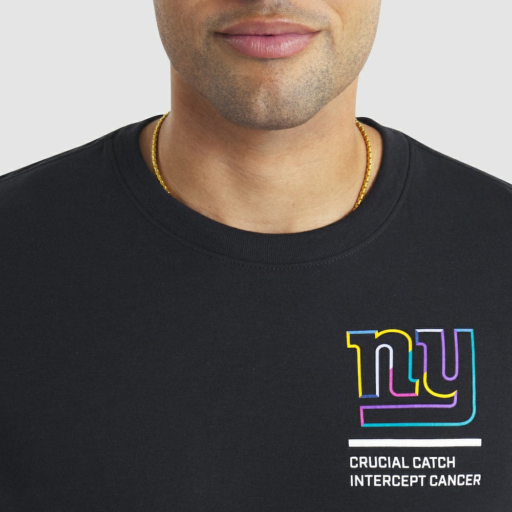 New York Giants 2025 NFL Crucial Catch Tri-Blend Dri-FIT T-Shirt Black