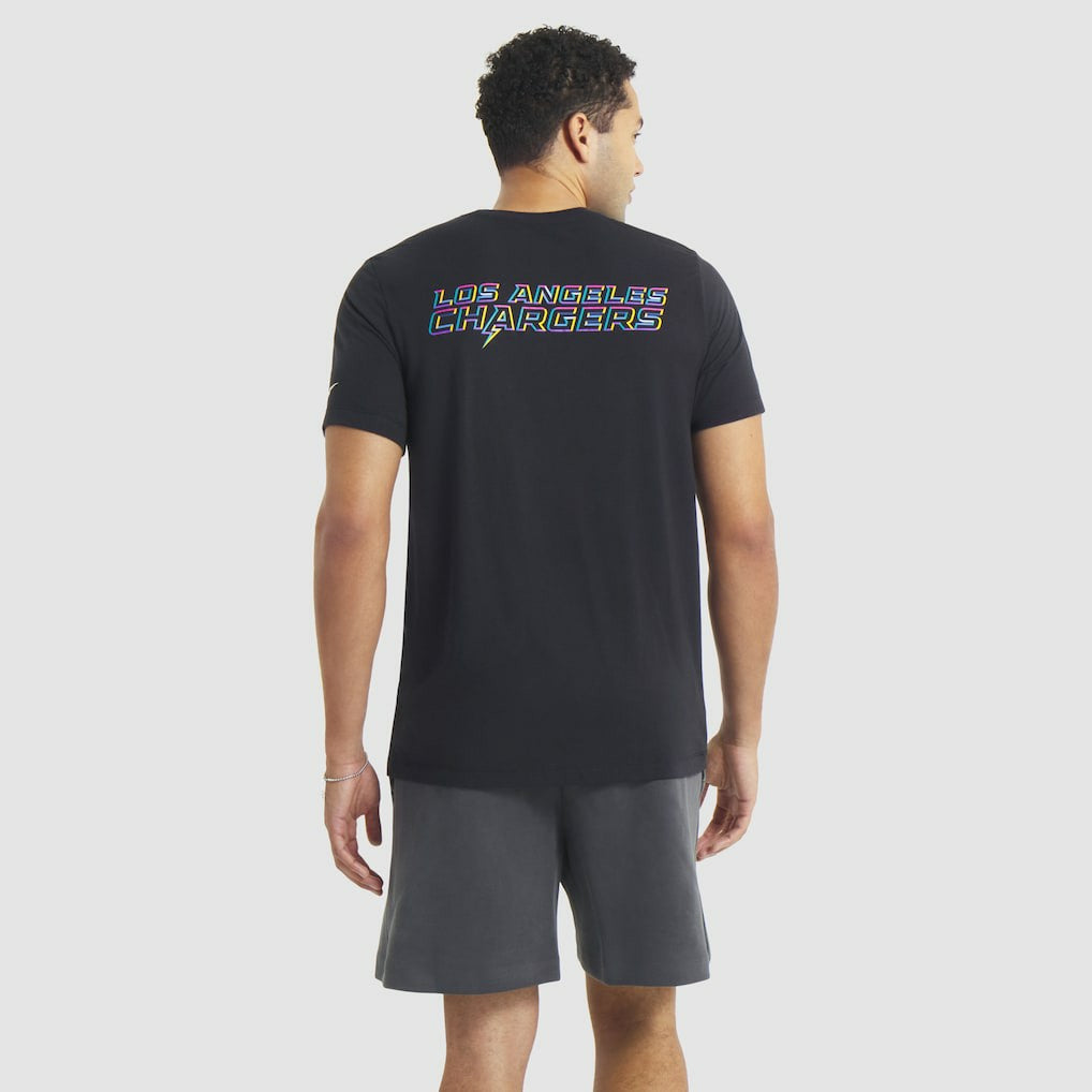 Los Angeles Chargers 2025 NFL Crucial Catch Tri-Blend Dri-FIT T-Shirt Black