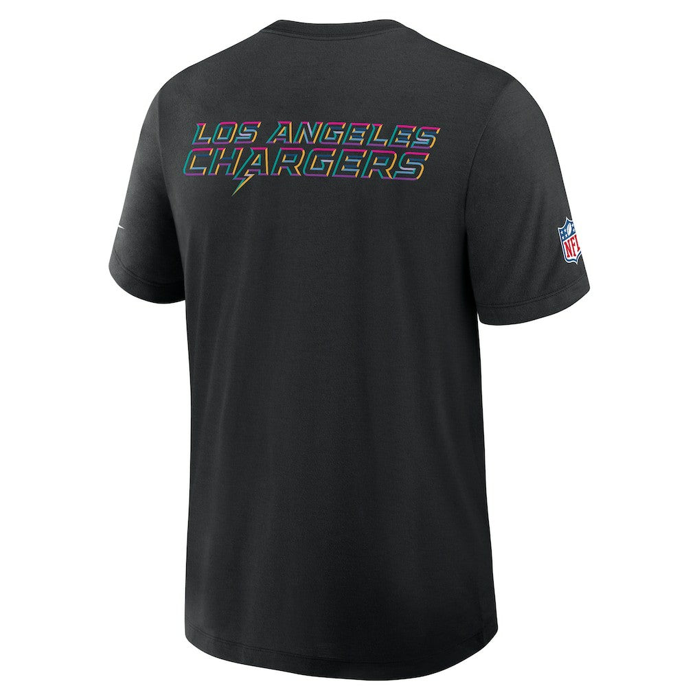 Los Angeles Chargers 2025 NFL Crucial Catch Tri-Blend Dri-FIT T-Shirt Black