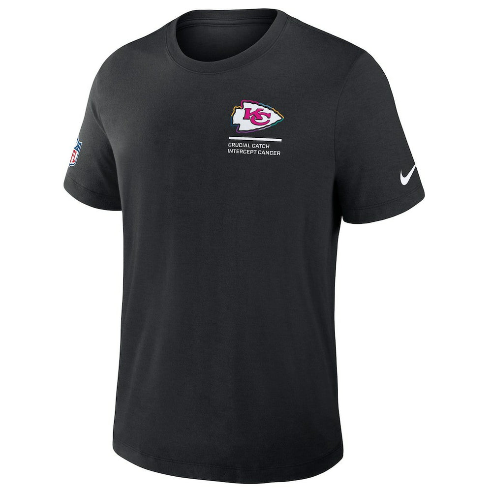 Kansas City Chiefs 2025 NFL Crucial Catch Tri-Blend Dri-FIT T-Shirt Black