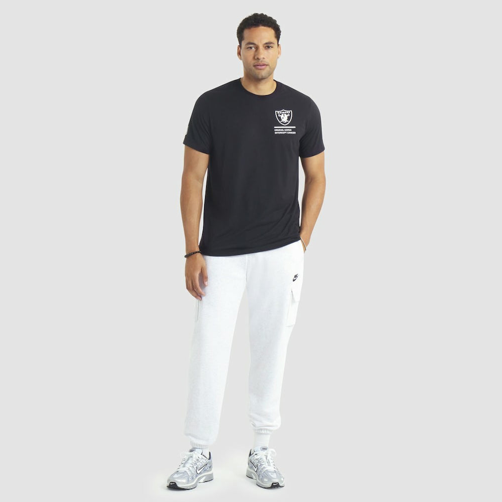 Las Vegas Raiders 2025 NFL Crucial Catch Tri-Blend Dri-FIT T-Shirt Black