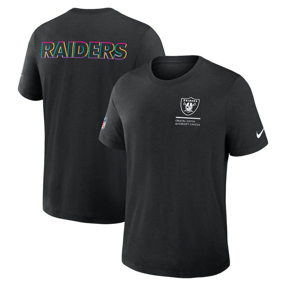 Las Vegas Raiders 2025 NFL Crucial Catch Tri-Blend Dri-FIT T-Shirt Black