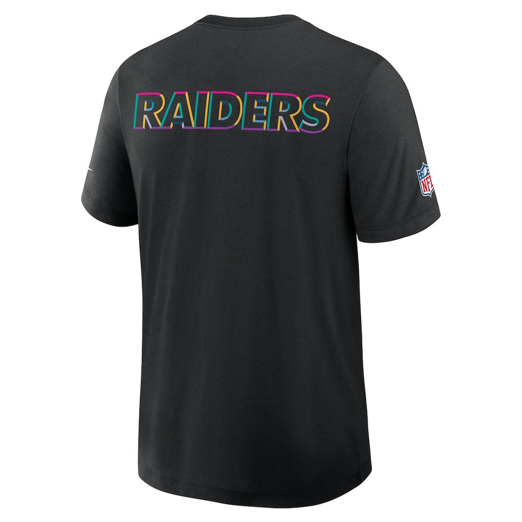 Las Vegas Raiders 2025 NFL Crucial Catch Tri-Blend Dri-FIT T-Shirt Black