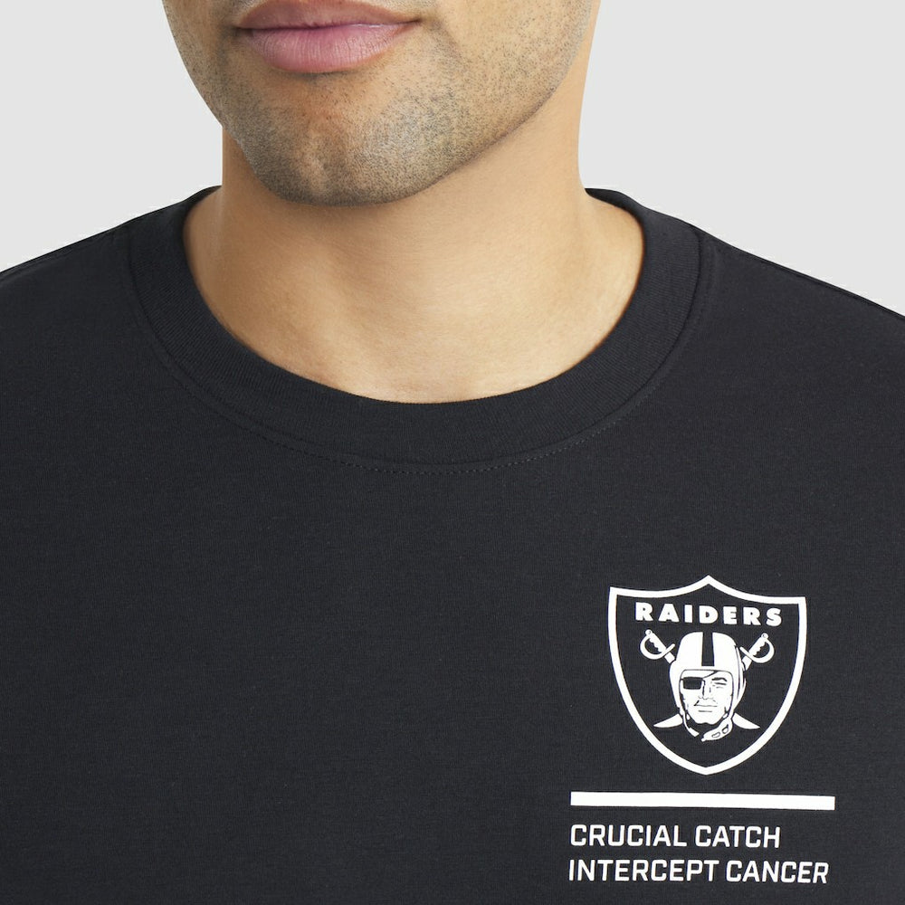 Las Vegas Raiders 2025 NFL Crucial Catch Tri-Blend Dri-FIT T-Shirt Black