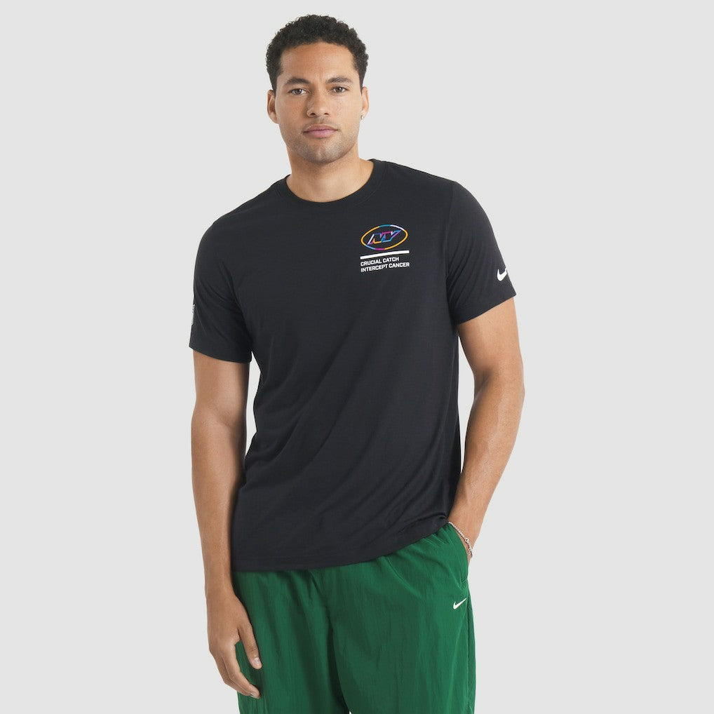 New York Jets 2025 NFL Crucial Catch Tri-Blend Dri-FIT T-Shirt Black