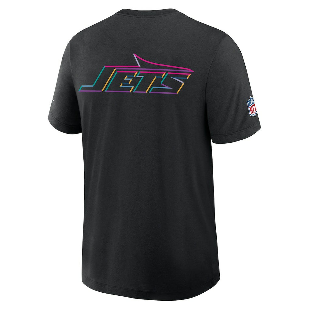 New York Jets 2025 NFL Crucial Catch Tri-Blend Dri-FIT T-Shirt Black